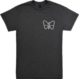 Fodera Butterfly T-Shirt - Heather Gray